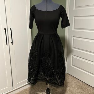 Gianni Bini Black Bird Cage Dress